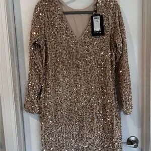 green emerald velvet dress Golden Sequin Embellished Bodycon Dress